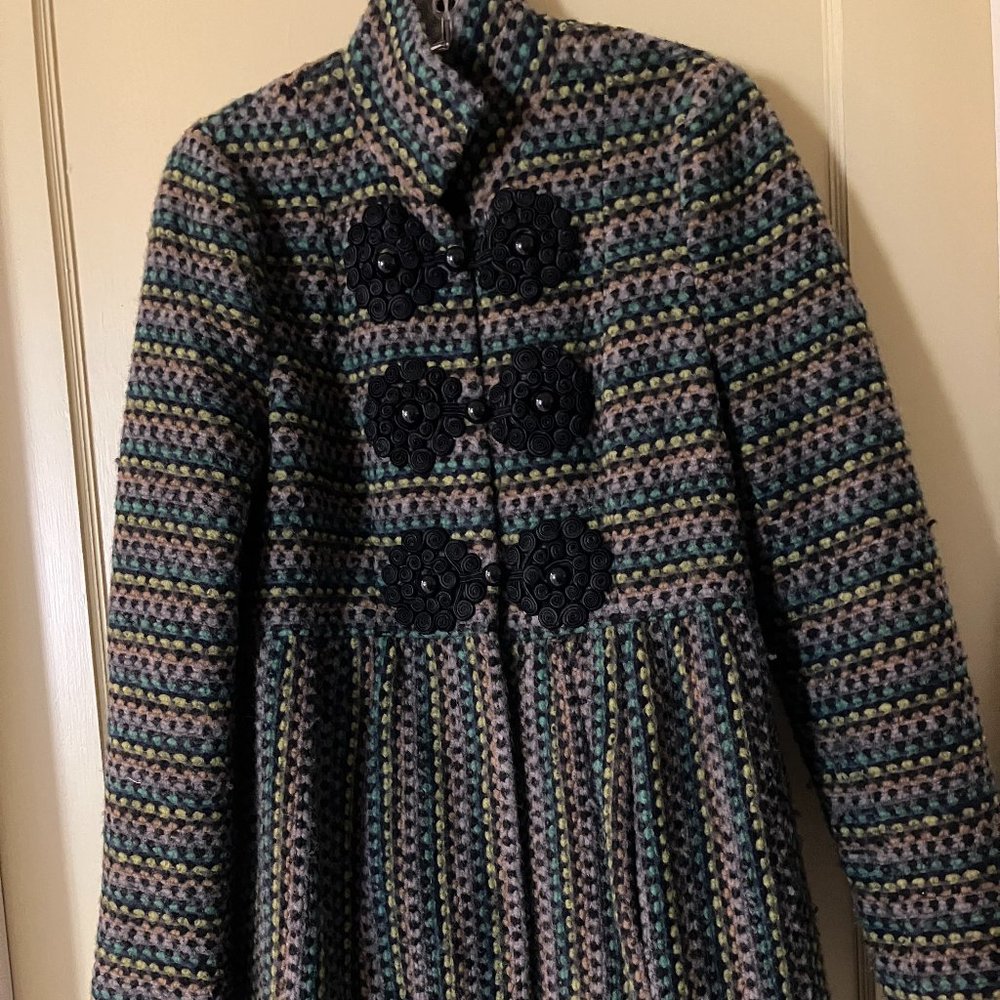 Anthropologie. Plenty by Tracy Reese Coat, Size 10.  Subtle beautiful colors.